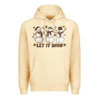 Pina Colada Let It Snow Snowmen Premium Hoodie - LillyAllenDesigns
