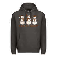 Smoke Let It Snow Snowmen Premium Hoodie - LillyAllenDesigns