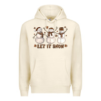 Tofu Let It Snow Snowmen Premium Hoodie - LillyAllenDesigns