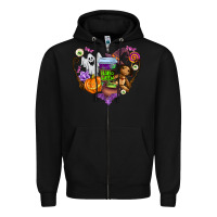 Black halloween Zipper Hoodie - AdoDesignShop