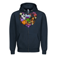Navy halloween Zipper Hoodie - AdoDesignShop