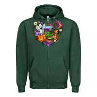 Sports Green halloween Zipper Hoodie - AdoDesignShop