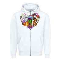 White halloween Zipper Hoodie - AdoDesignShop