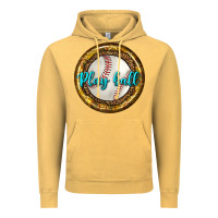 Vintage Mustard baseball with sunflower round earrings Vintage Hoodie - BundleAndBundleShop