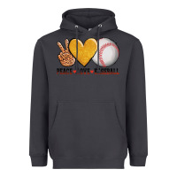 Smoke peace love baseball Heavyweight Hoodie - AdoDesignShop