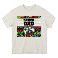 Cream gamer dad Heavy Core Tee - TumblerDesignByShophia