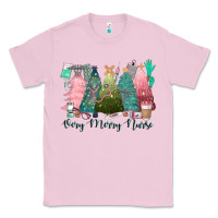 Bubblegum Pink verry merry nurse Classic Tee - CowGirlArtShop