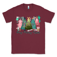 Burgundy verry merry nurse Classic Tee - CowGirlArtShop