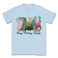 Dusty Blue verry merry nurse Classic Tee - CowGirlArtShop