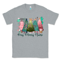 Heather Grey verry merry nurse Classic Tee - CowGirlArtShop