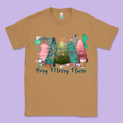 Verry Merry Nurse Classic Tee Designed By Cowgirlartshop