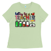 Matcha battery life of teacher Ladies Tee - CowGirlArtShop