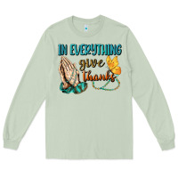 Matcha İn Everything Give Thanks Long Sleeve Tee - BundleAndBundleShop