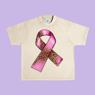Breast Cancer Ribbon Urban Heavy Tee Designed By Fadigitalartstudio