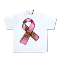 White Breast Cancer ribbon Urban Heavy Tee - FaDigitalArtStudio