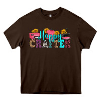 Chocolate Brown happy crafter Heavy Core Tee - RanaPortraitStore