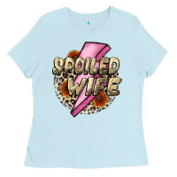 Baby Blue Spoiled Wife Mother's Day Ladies Tee - CowGirlArtShop