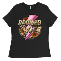 Black Spoiled Wife Mother's Day Ladies Tee - CowGirlArtShop