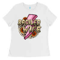 White Spoiled Wife Mother's Day Ladies Tee - CowGirlArtShop