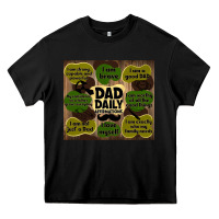 Black dad daily affirmations Heavy Core Tee - TumblerDesignByShophia