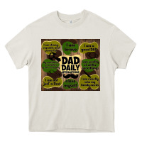 Cream dad daily affirmations Heavy Core Tee - TumblerDesignByShophia