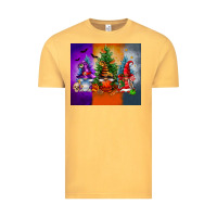 Vintage Mustard halloween gnomes Vintage Tee - FaDigitalArtStudio