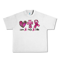 Lunar Rock Love Faith cure Breast Cancer Urban Heavy Tee - FaDigitalArtStudio