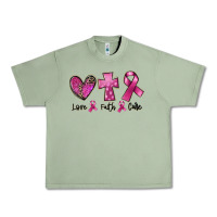 Oil Green Love Faith cure Breast Cancer Urban Heavy Tee - FaDigitalArtStudio