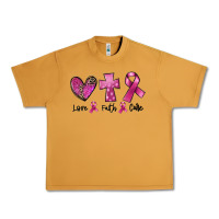 Peanut Butter Love Faith cure Breast Cancer Urban Heavy Tee - FaDigitalArtStudio