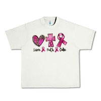 Pistachio Love Faith cure Breast Cancer Urban Heavy Tee - FaDigitalArtStudio