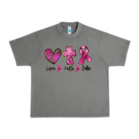 Tornado Love Faith cure Breast Cancer Urban Heavy Tee - FaDigitalArtStudio