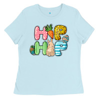 Baby Blue Hip hop Easter Day Ladies Tee - HowdyJamesFarm