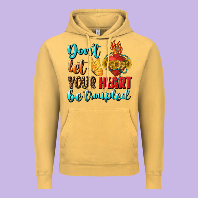 Don't Let Your Heart Be Troupled Vintage Hoodie Designed By Bundleandbundleshop
