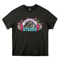 Asphalt Strong Cancer rainbow Cancer Awareness Heavy Core Tee - HowdyJamesFarm