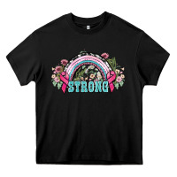 Black Strong Cancer rainbow Cancer Awareness Heavy Core Tee - HowdyJamesFarm
