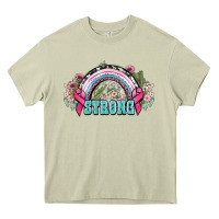 Mossy Strong Cancer rainbow Cancer Awareness Heavy Core Tee - HowdyJamesFarm