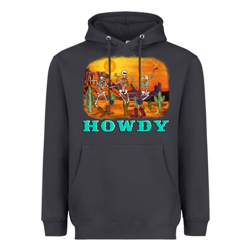 Western Skeleton Heavyweight Hoodie by AdoDesignShop | Teevron