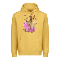 Antique Gold Labrador Retriever Dog With Tutu Premium Hoodie - LillyAllenDesigns