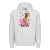 Dove Grey Labrador Retriever Dog With Tutu Premium Hoodie - LillyAllenDesigns