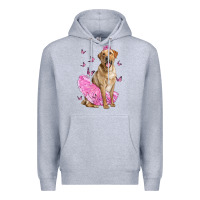 Heather Grey Labrador Retriever Dog With Tutu Premium Hoodie - LillyAllenDesigns