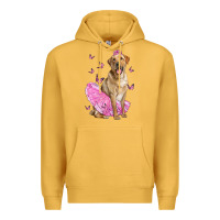 Mustard Labrador Retriever Dog With Tutu Premium Hoodie - LillyAllenDesigns