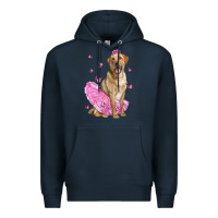 Navy Labrador Retriever Dog With Tutu Premium Hoodie - LillyAllenDesigns