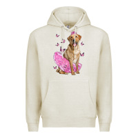 Oatmeal Heather Labrador Retriever Dog With Tutu Premium Hoodie - LillyAllenDesigns