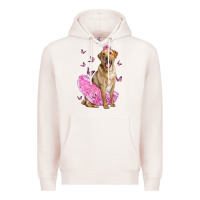 Pale Pink Labrador Retriever Dog With Tutu Premium Hoodie - LillyAllenDesigns