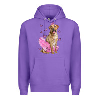 Purple Labrador Retriever Dog With Tutu Premium Hoodie - LillyAllenDesigns