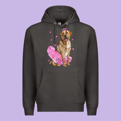 Labrador Retriever Dog With Tutu Premium Hoodie Designed By Lillyallendesigns
