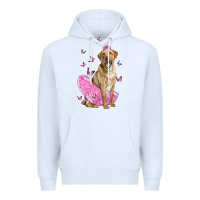 White Labrador Retriever Dog With Tutu Premium Hoodie - LillyAllenDesigns