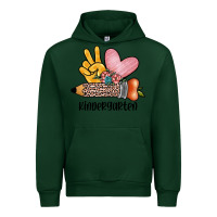 Forest Green peace love kindergarten Urban Hoodie - JahusDesignShop