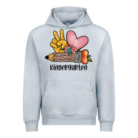 Heather Grey peace love kindergarten Urban Hoodie - JahusDesignShop