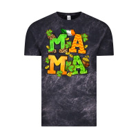 Cloud Black St. Patrick's Day mama Vintage Tee - OliviaCreatesArt